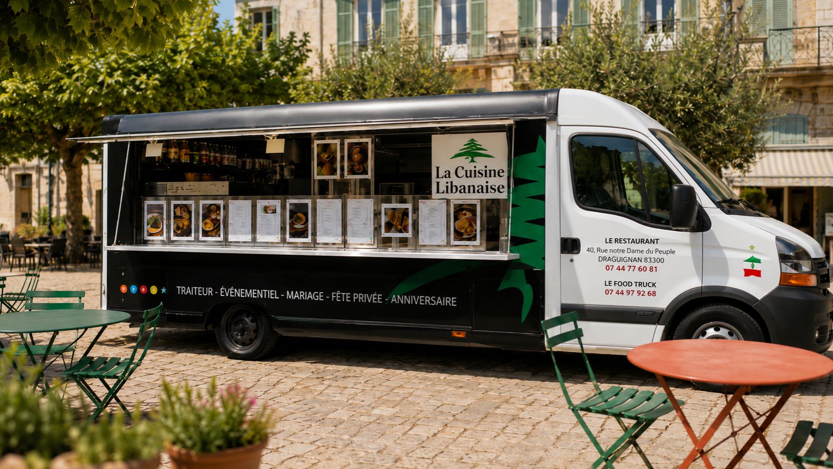 Food truck La Cuisine Libanaise sur les marchés du Var