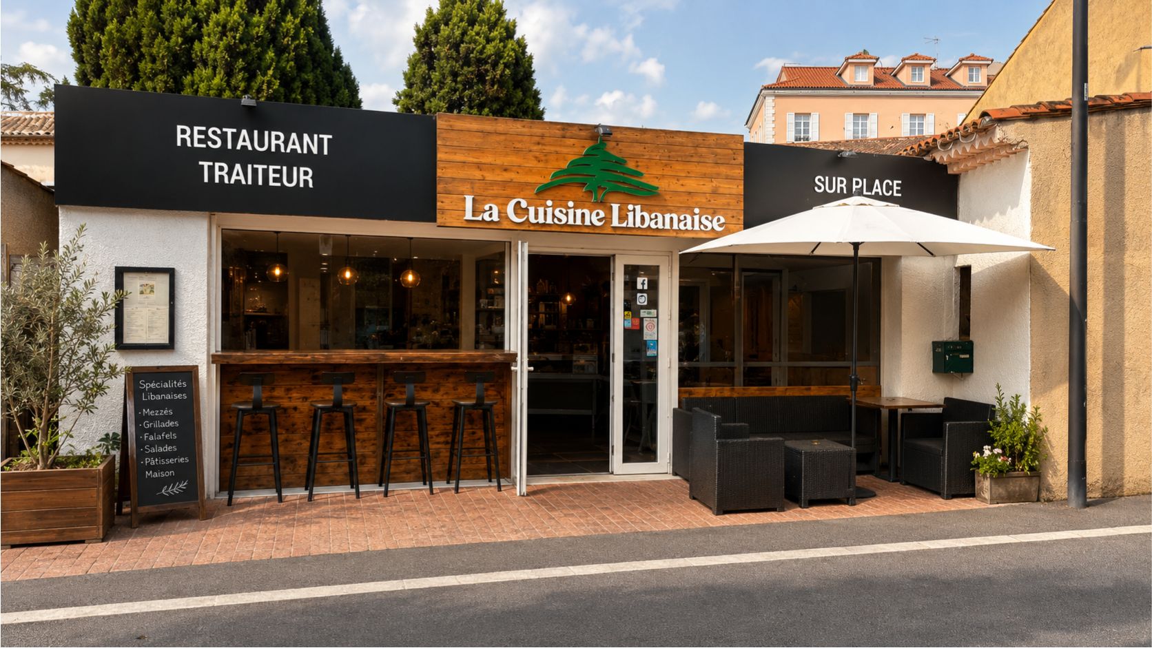 Salle du restaurant La Cuisine Libanaise à Draguignan